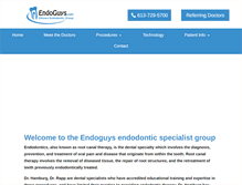 Tablet Screenshot of endoguys.com